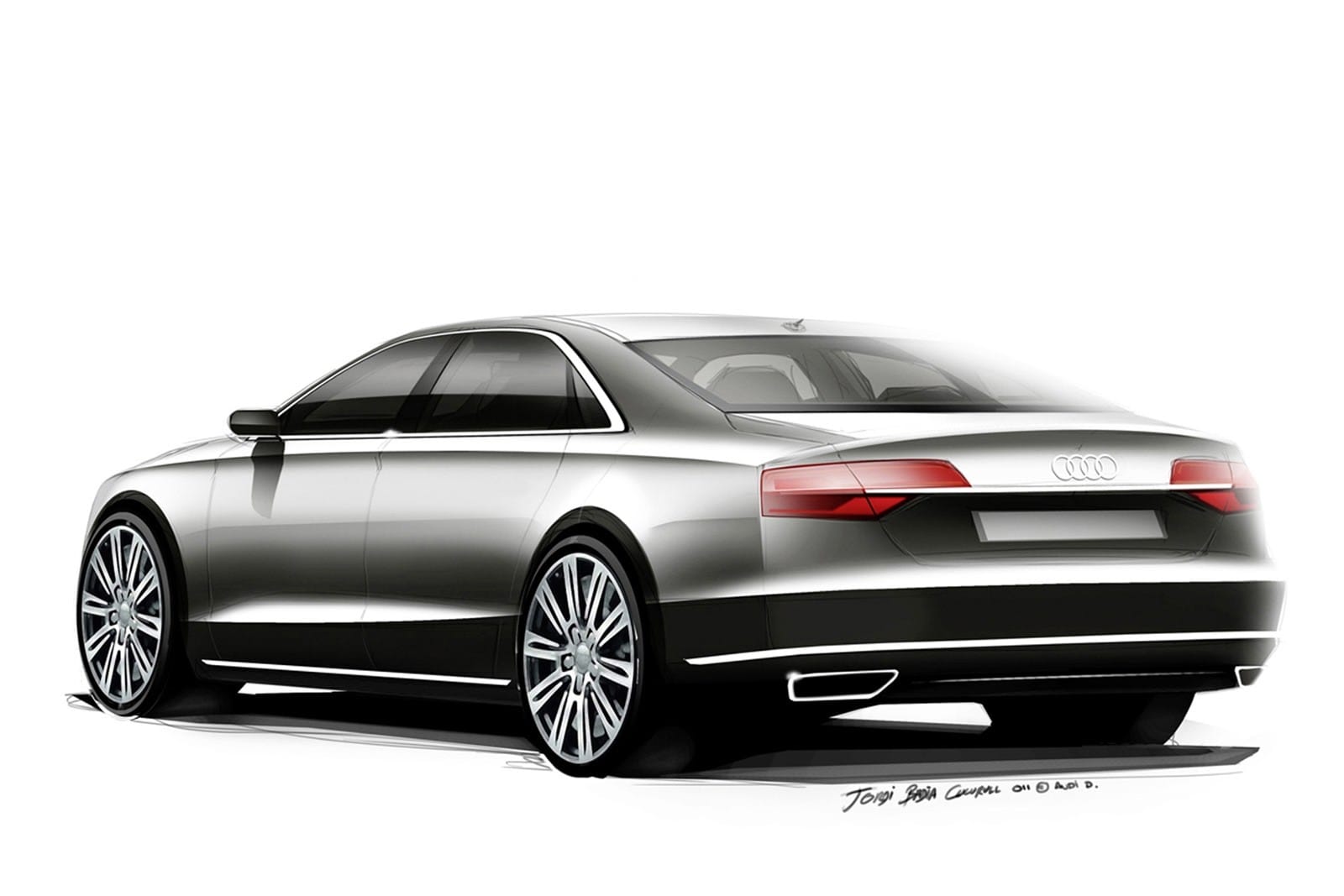 Audi A8 facelift sketches photo gallery - Image 4